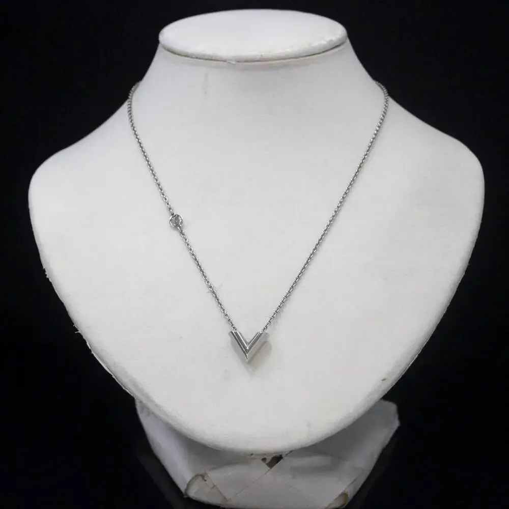 LOUIS VUITTON Silver Necklace
